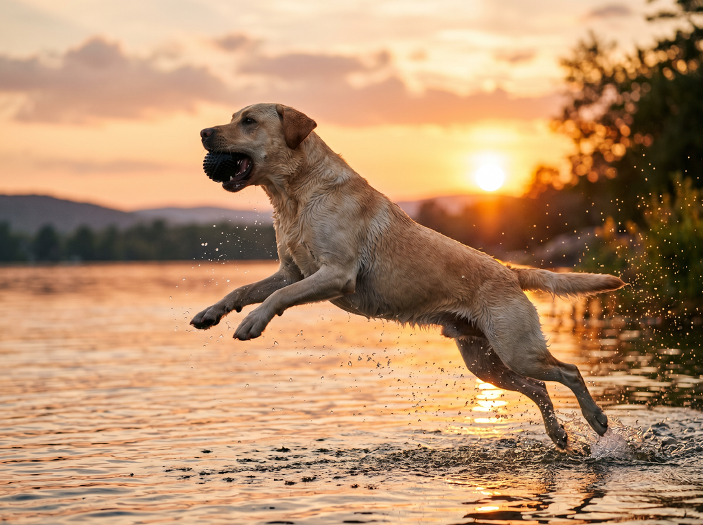 All-Terrain Rugged Outdoor Training Ball (Indestructible) in use — working dog conditioning session