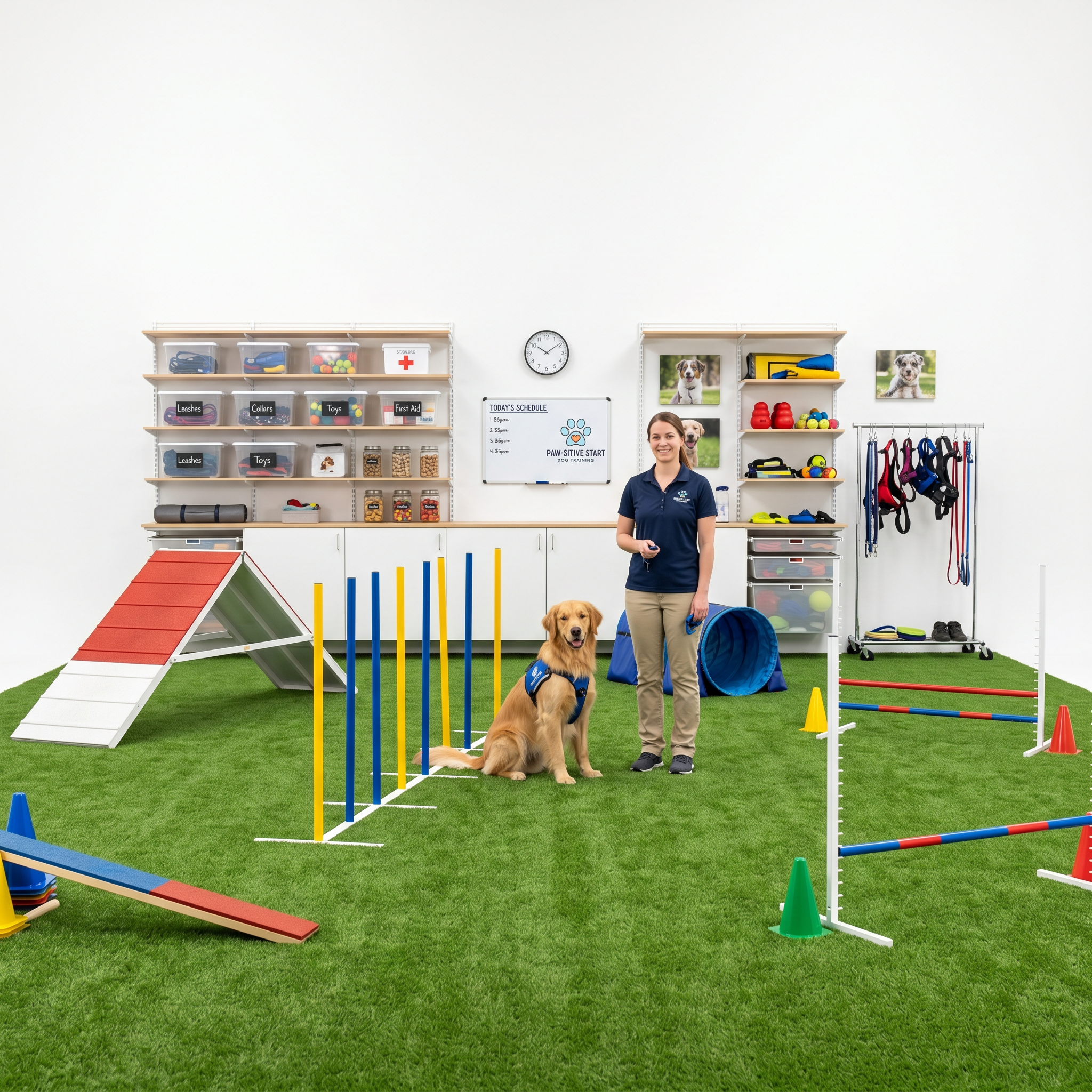 K9 Arena Pro Full Indoor Training Studio Package (20x20ft) — studio product shot on white background