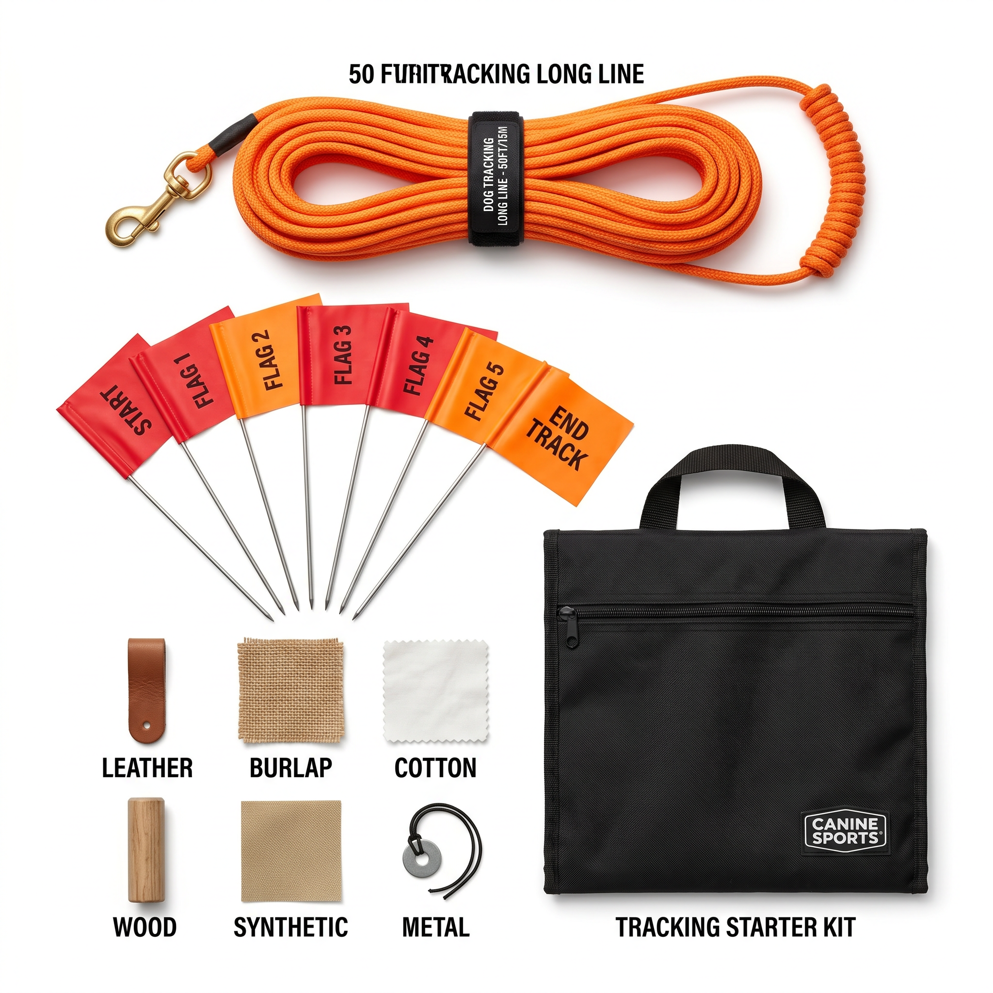 K9 SenseWork Elite Tracking & Find-It Starter Kit — studio product shot on white background