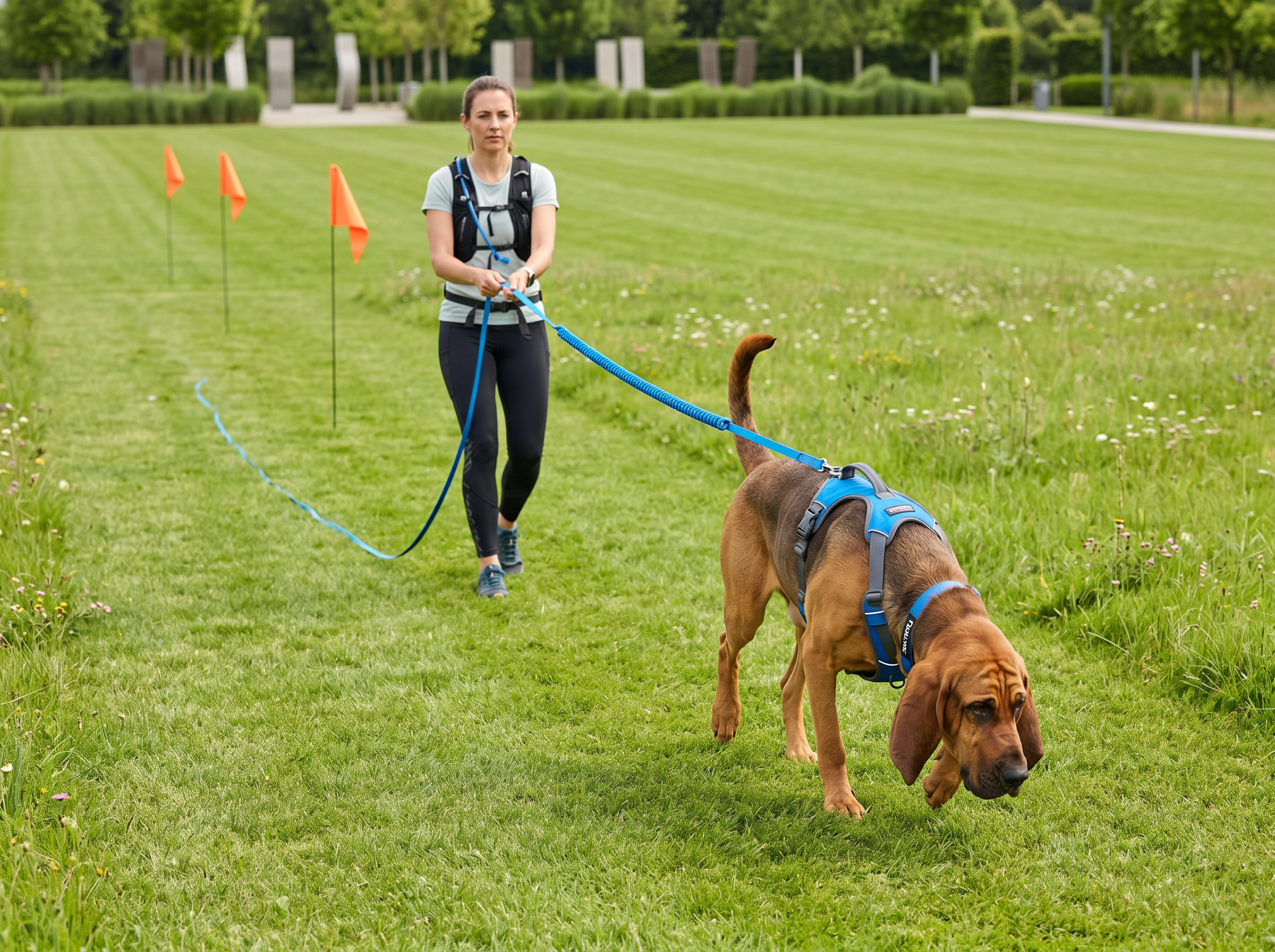 SenseWork Elite Tracking & Find-It Starter Kit — lifestyle context shot, sport dog training environment