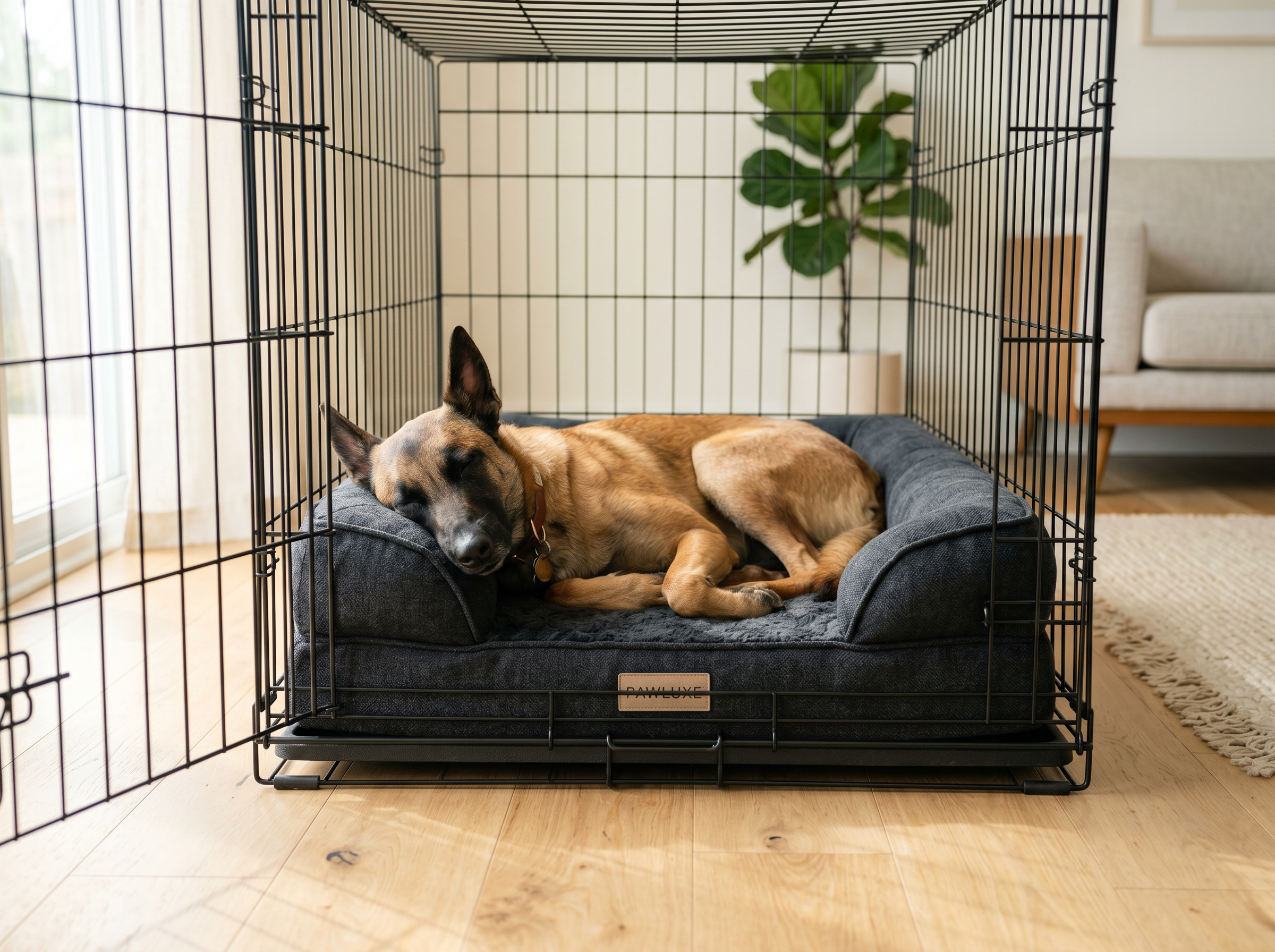 Arena Pro Crate-Fit Recovery Bed for Working Dogs — lifestyle context shot, sport dog training environment