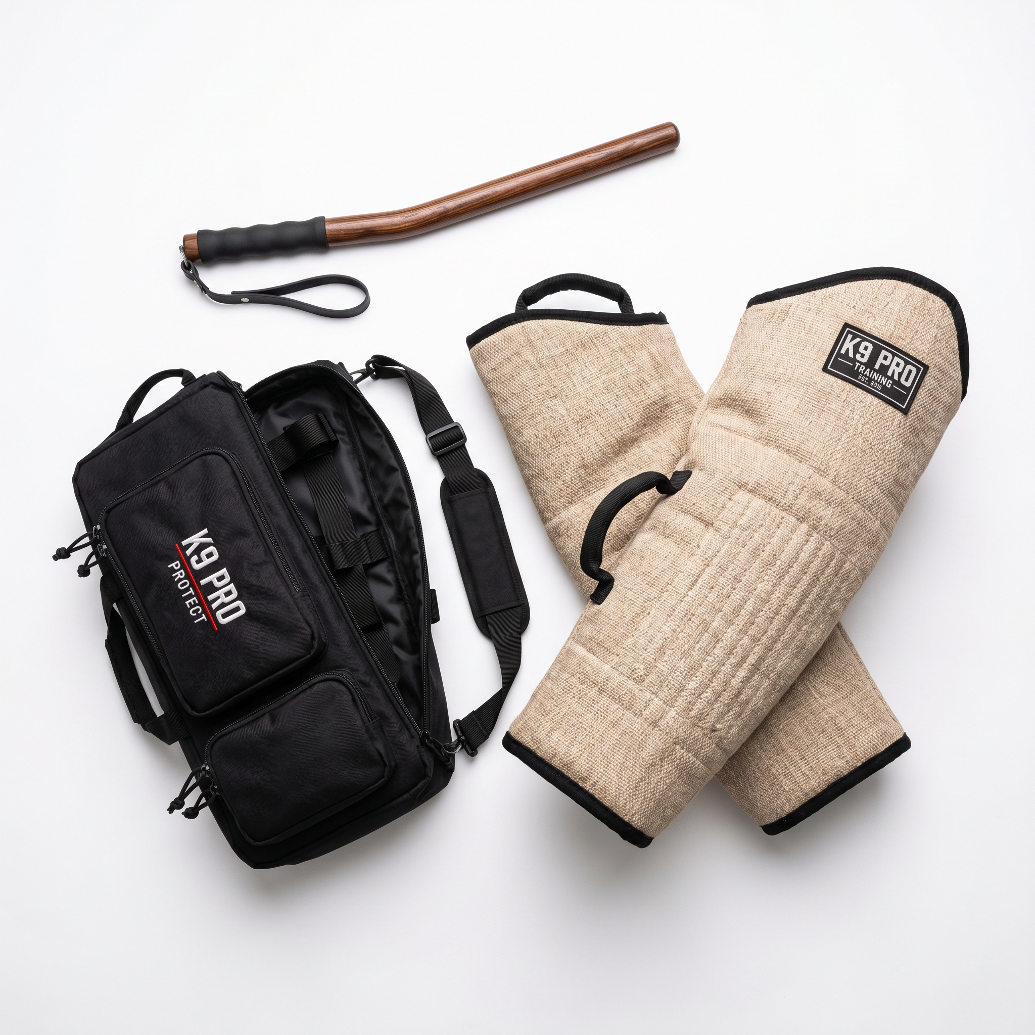 K9 ShieldGuard Premium Bite-Sleeve & Decoy Starter Kit — studio product shot on white background